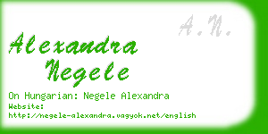 alexandra negele business card